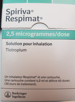 Spiriva Respimat 2,5 microgrammes / dose - Product - fr