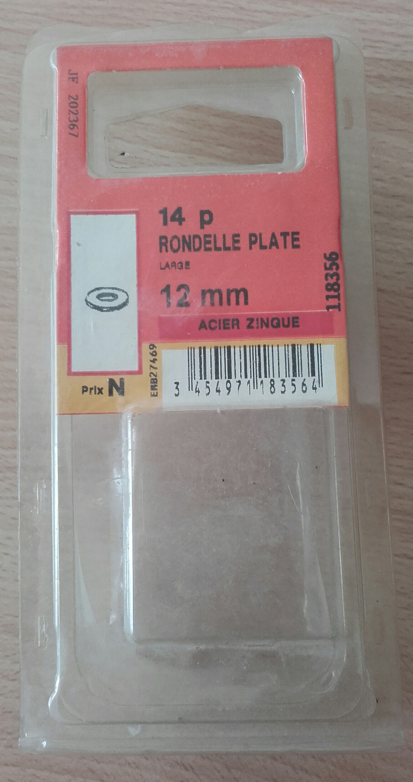 Rondelle plate large 12mm - Product - fr