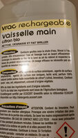 vaisselle main - Ingredients - fr