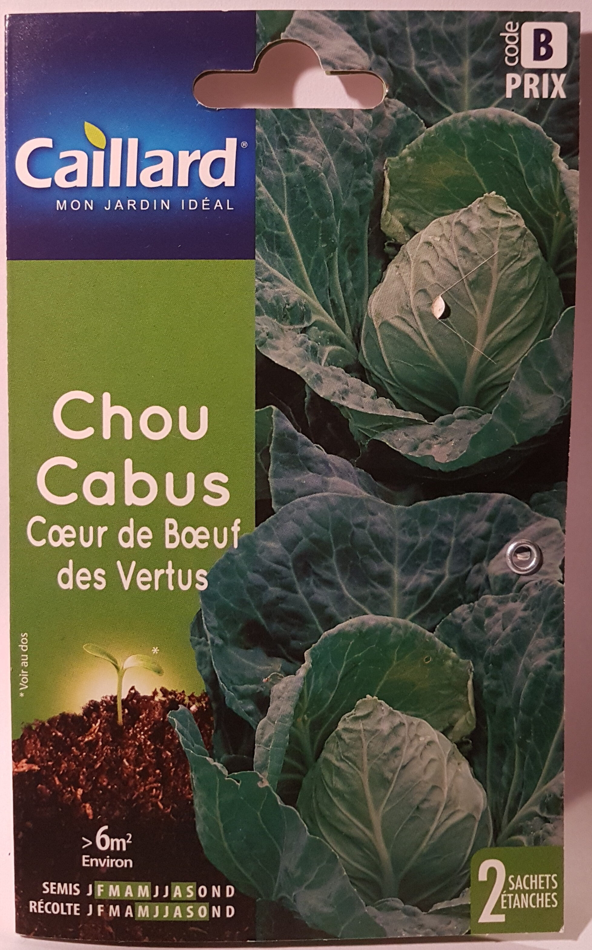 Chou Cabus Cœur de Bœuf des Vertus - Product - fr