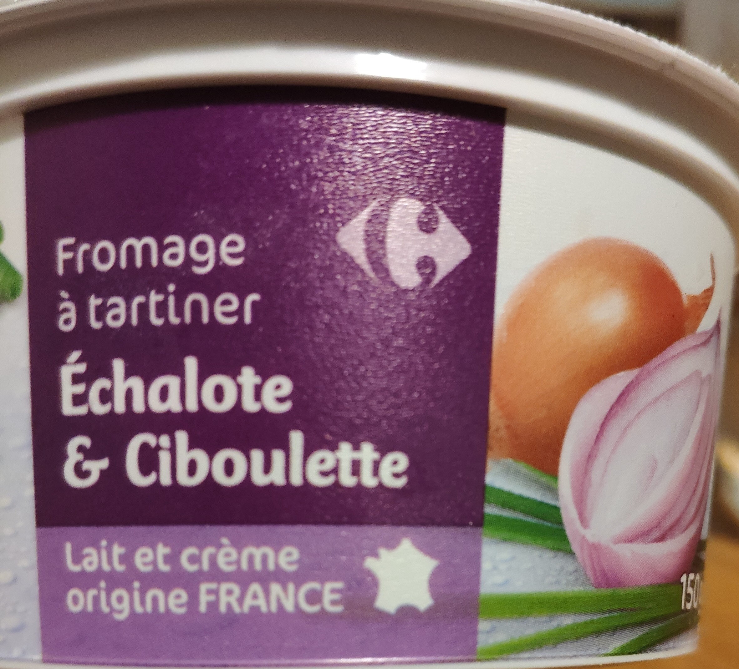 fromage à tartiner échalotes et ciboulette - Product - fr