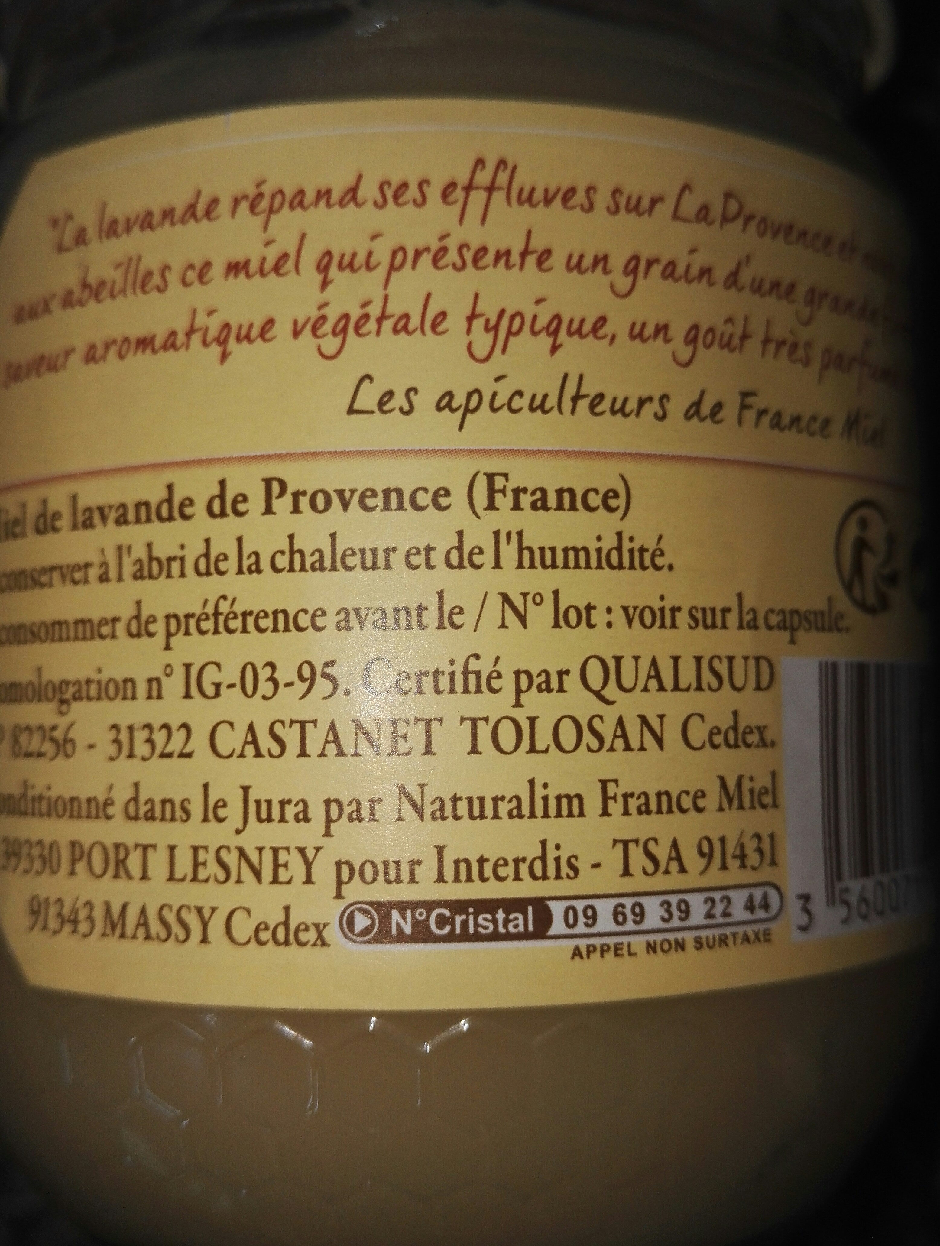 miel de lavande de provence - Ingredients - fr