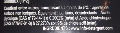 gel WC ultra plus Carrefour - Ingredients - fr