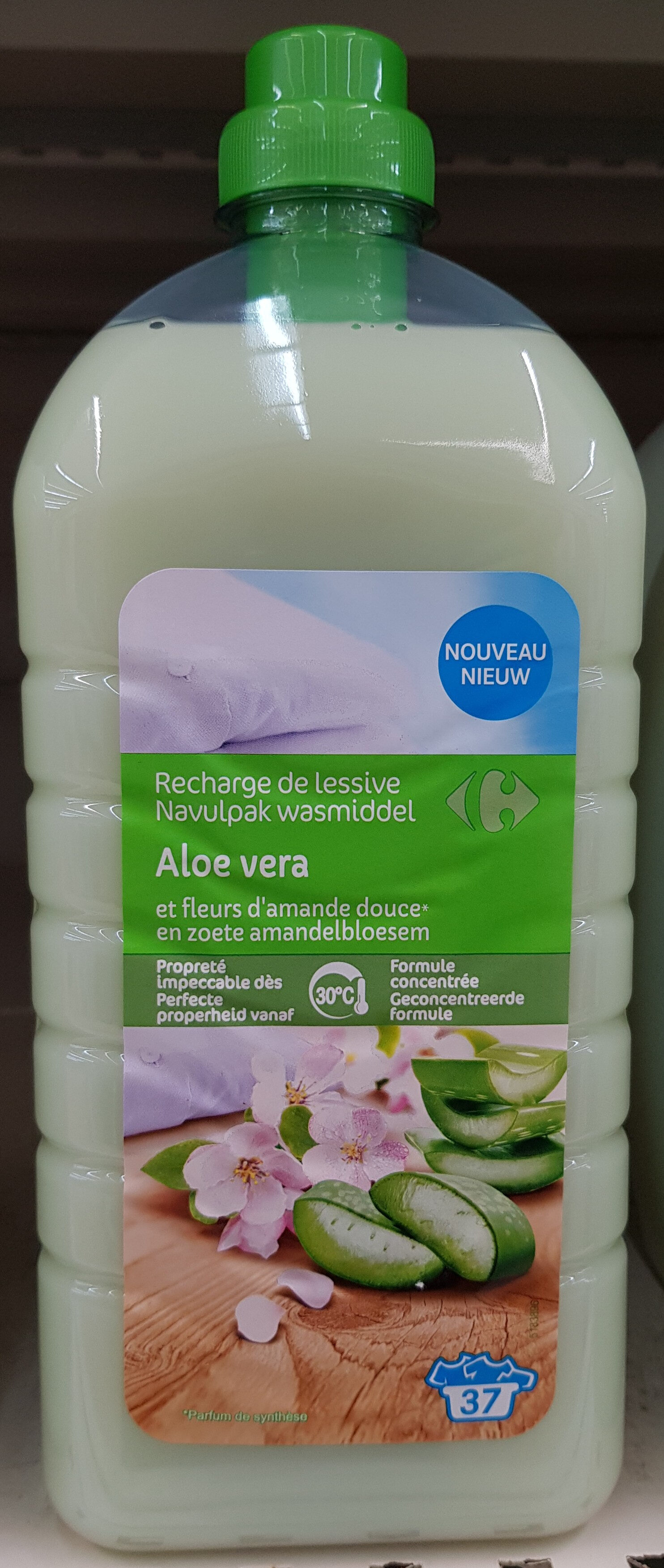 Recharge lessive Liq. Aloe vera x37 carrefour - Product - fr