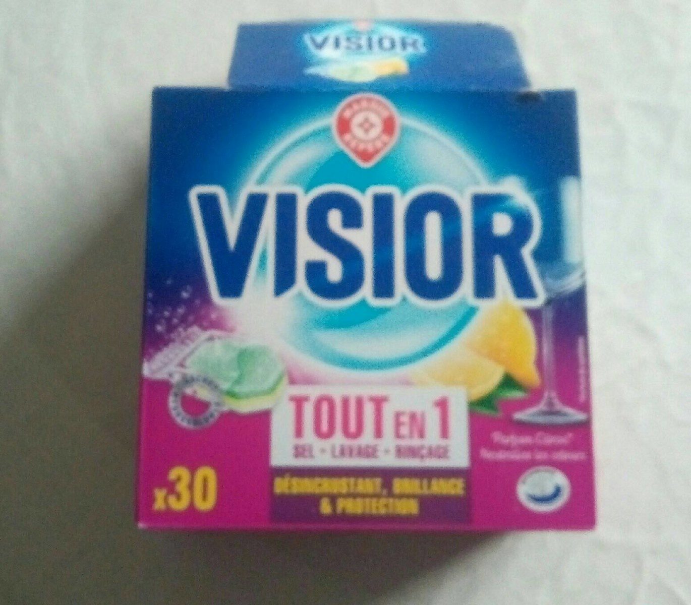 Visior - Tout En 1 / Geschirrspüler-tabs Mit Zitronen-duft - Produit - fr