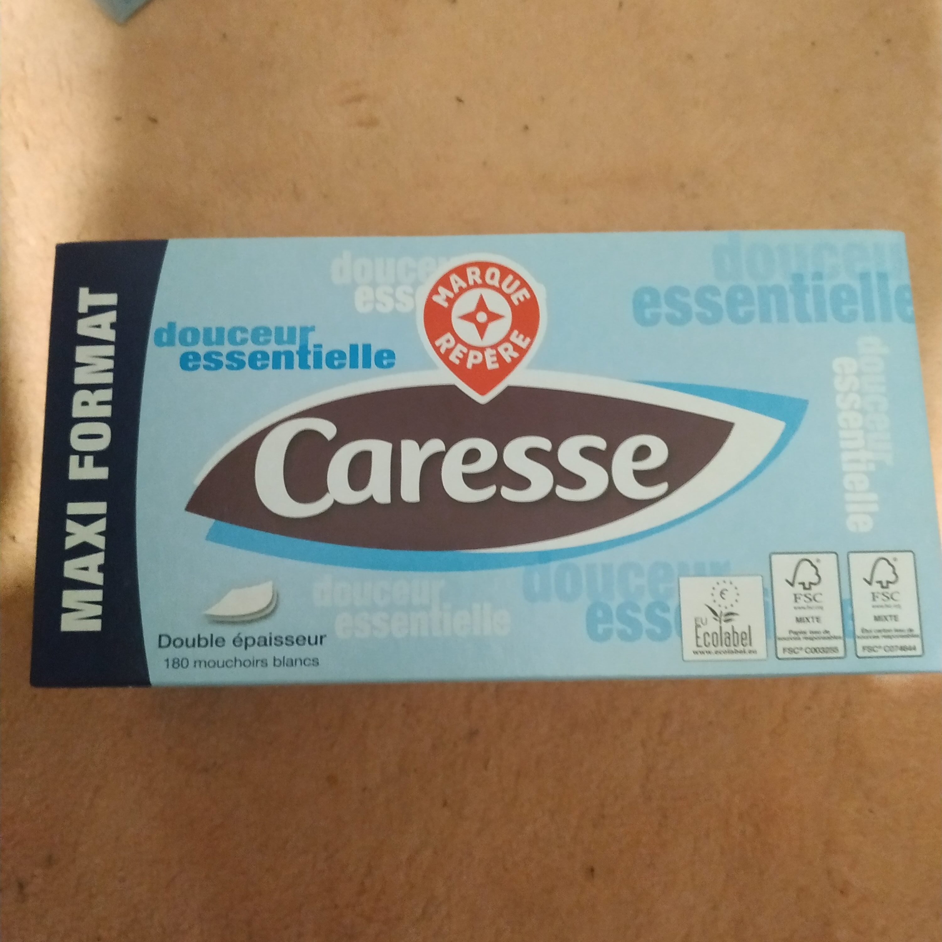 Mouchoirs caresse - Ingredients - fr