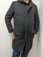 Manteau long avec capuche - Produit - fr