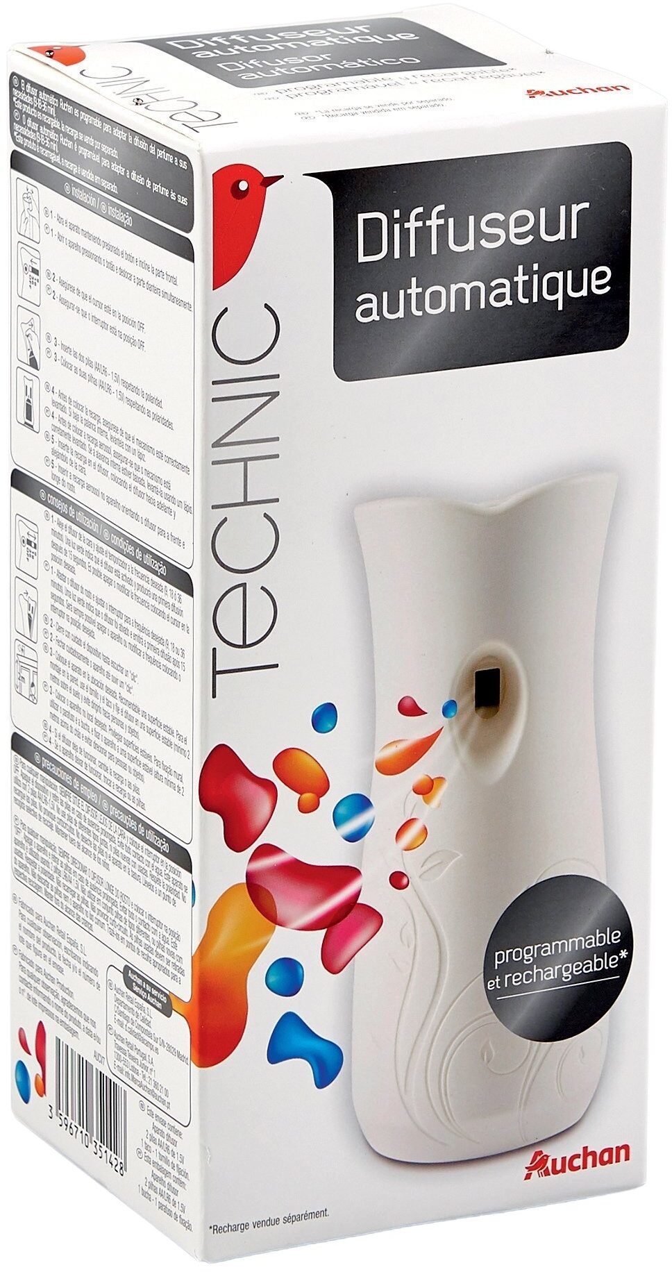 Auchan diffuseur de parfumes automatique x1 - Produit - fr