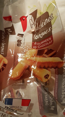 madeleines longues fourrées au chocolat - Product - fr