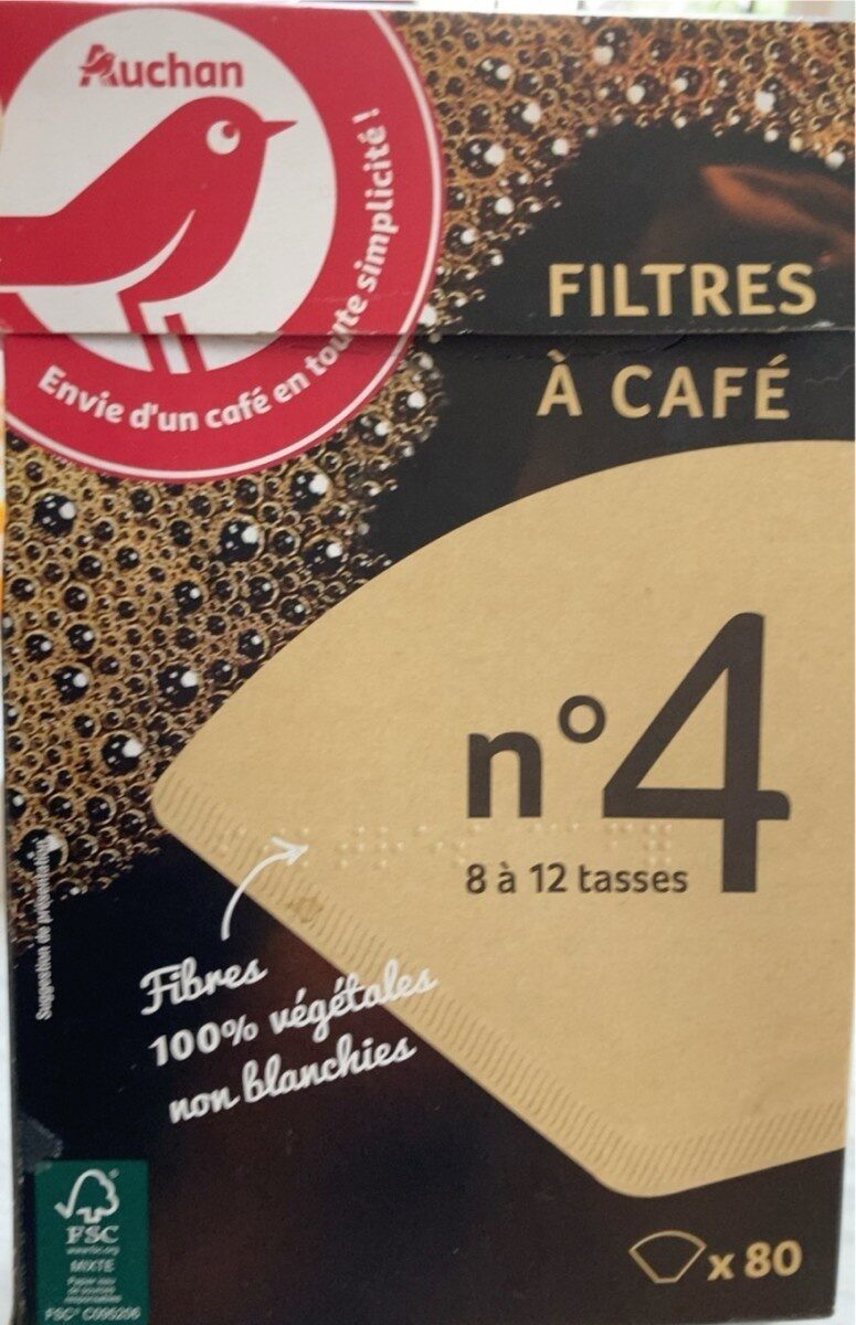 Filtres à café 100% fibres végétales non blanchies - Product - fr