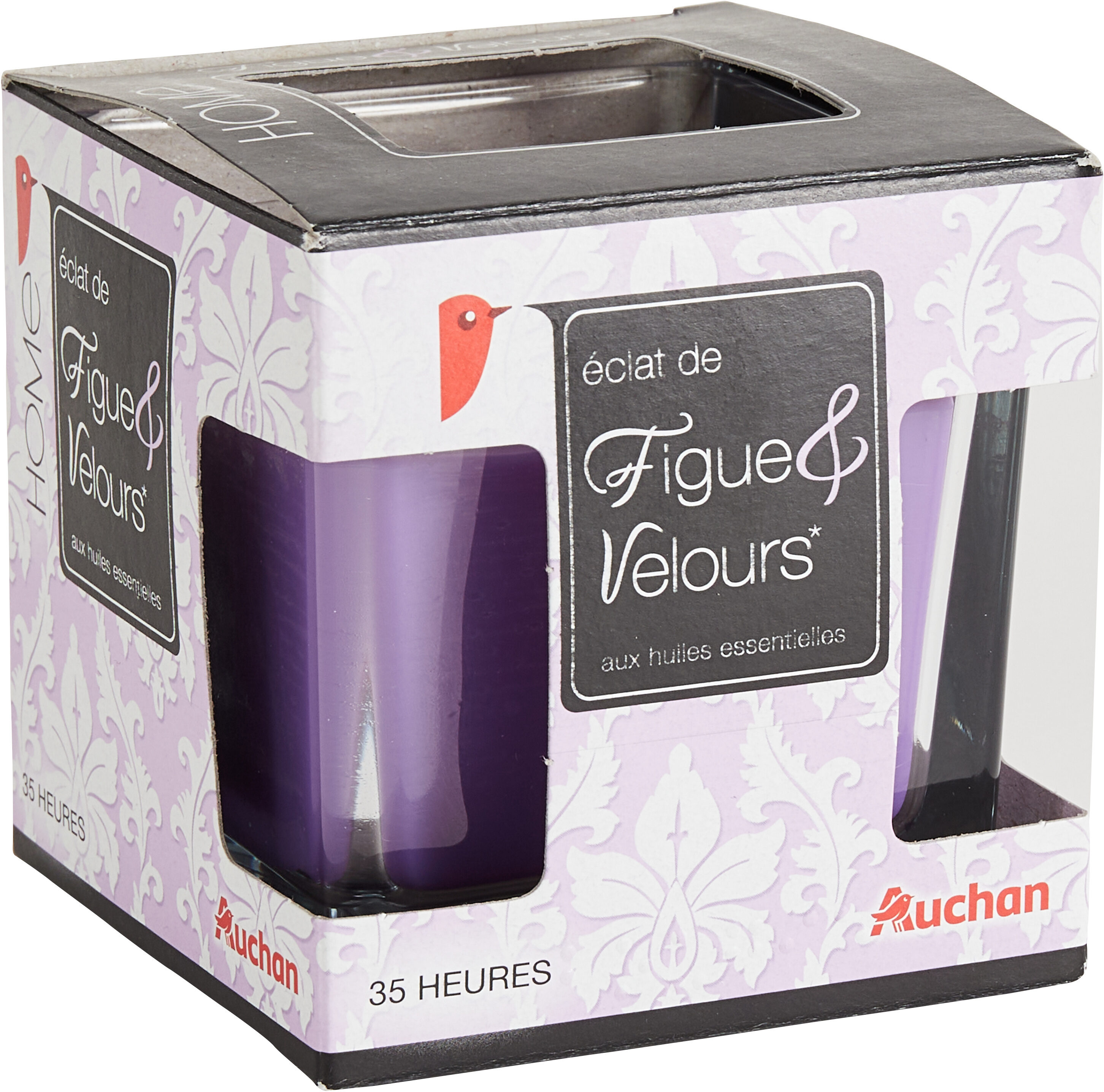 Auchan bougie premium figue et velours x1 - Product - fr