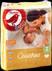 AUCHAN BABY : Couches taille 2 x 68 - Product