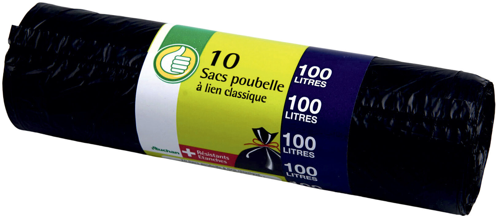 Pouce sacs poubelle 100l x 10 - Produit - fr