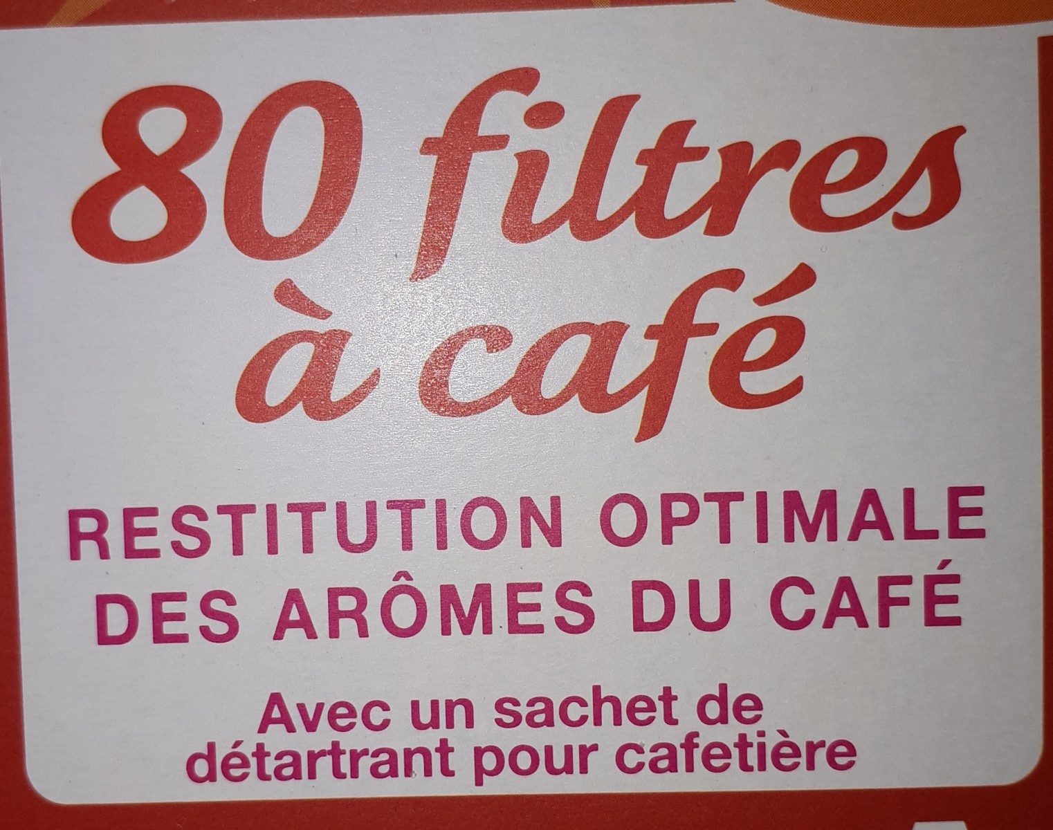 Filtres à café - Ingrédients - fr