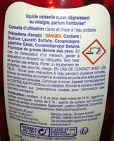 Liquide vaisselle au vinaigre - parfum framboise - Ingredients - fr