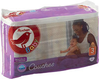 AUCHAN BABY : Couches taille 3 x 50 - Product - fr