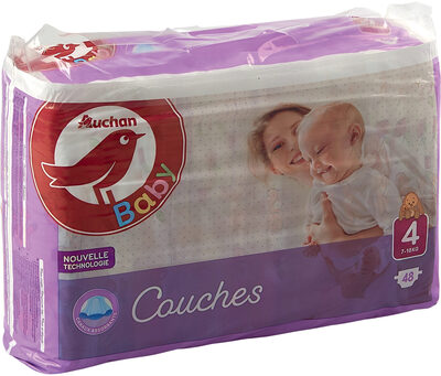 AUCHAN BABY : Couches taille 4 x 48 - Product