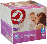 AUCHAN BABY : Couches taille 5 x 80 - Product - fr