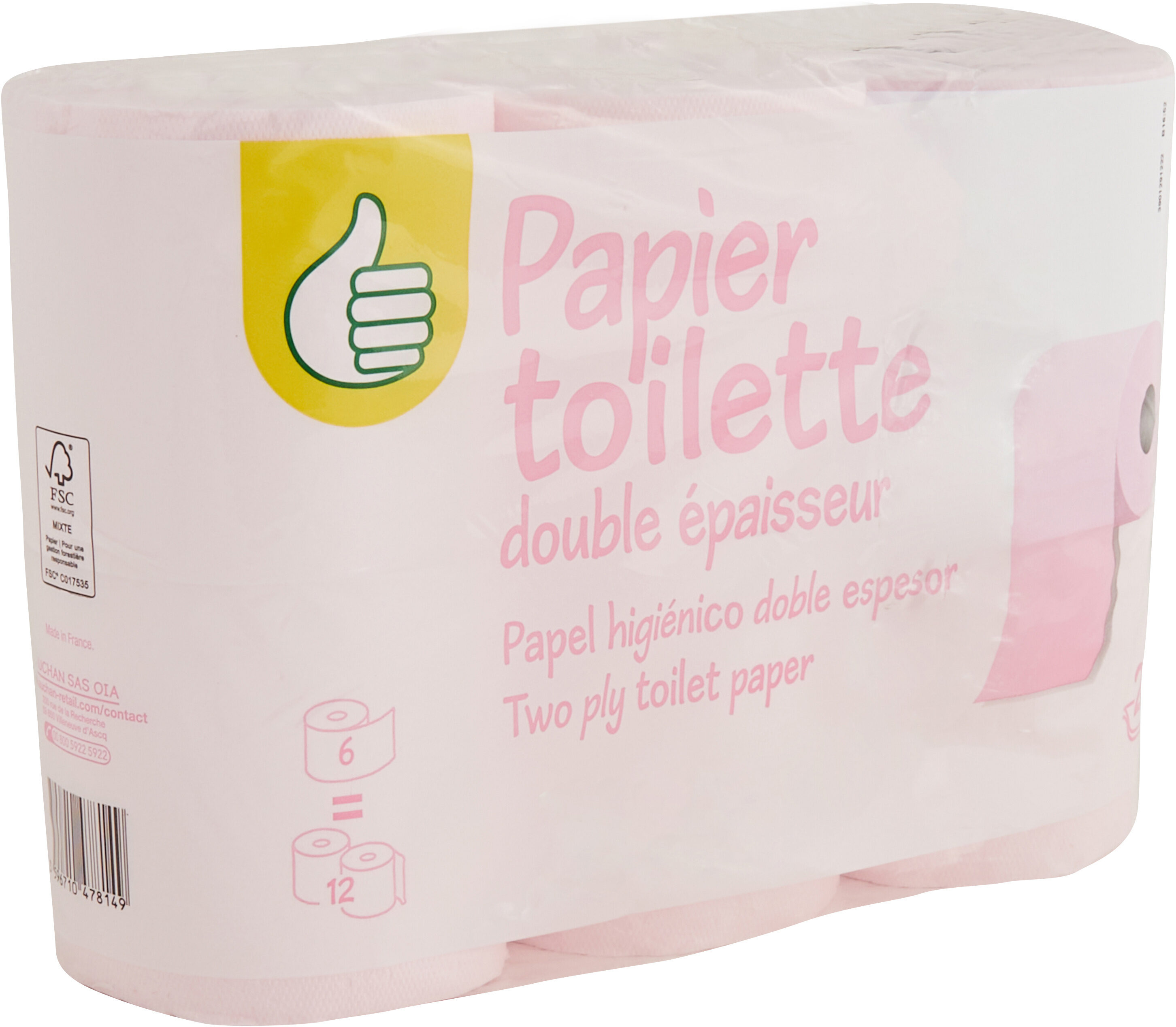 Papier toilette, 2plis - Produit - fr