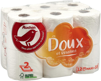 Papier toilette blanc, 2 plis, maxi - Product - fr