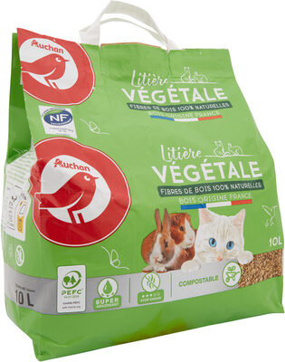 Litière végétale pour animaux familiers (étiquetage conforme à la norme AFNOR V 19-001) - Produit - fr