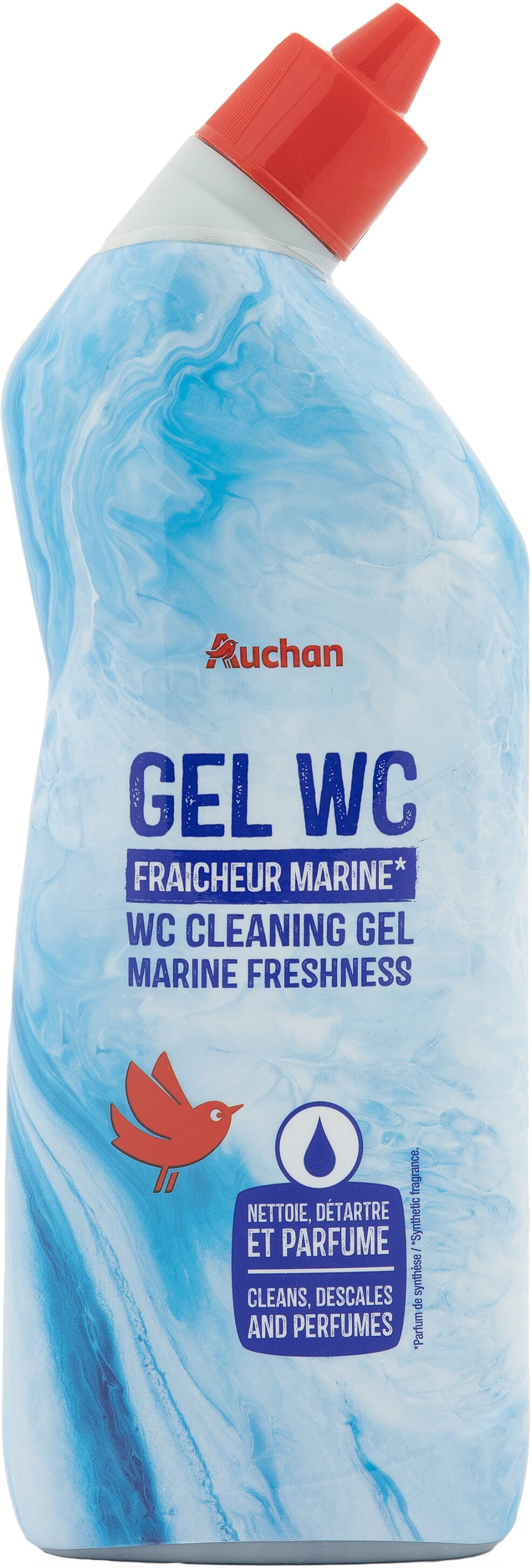 Auchan gel nettoyant wc fraicheur marine 750ml - Produit - fr
