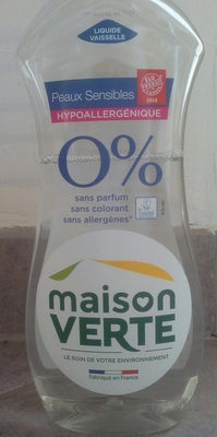 liquide vaisselle 0% hypoallergenique - Product