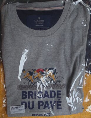 T-shirt gris Brigade du Pavé - 1