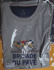 T-shirt gris Brigade du Pavé - Produit