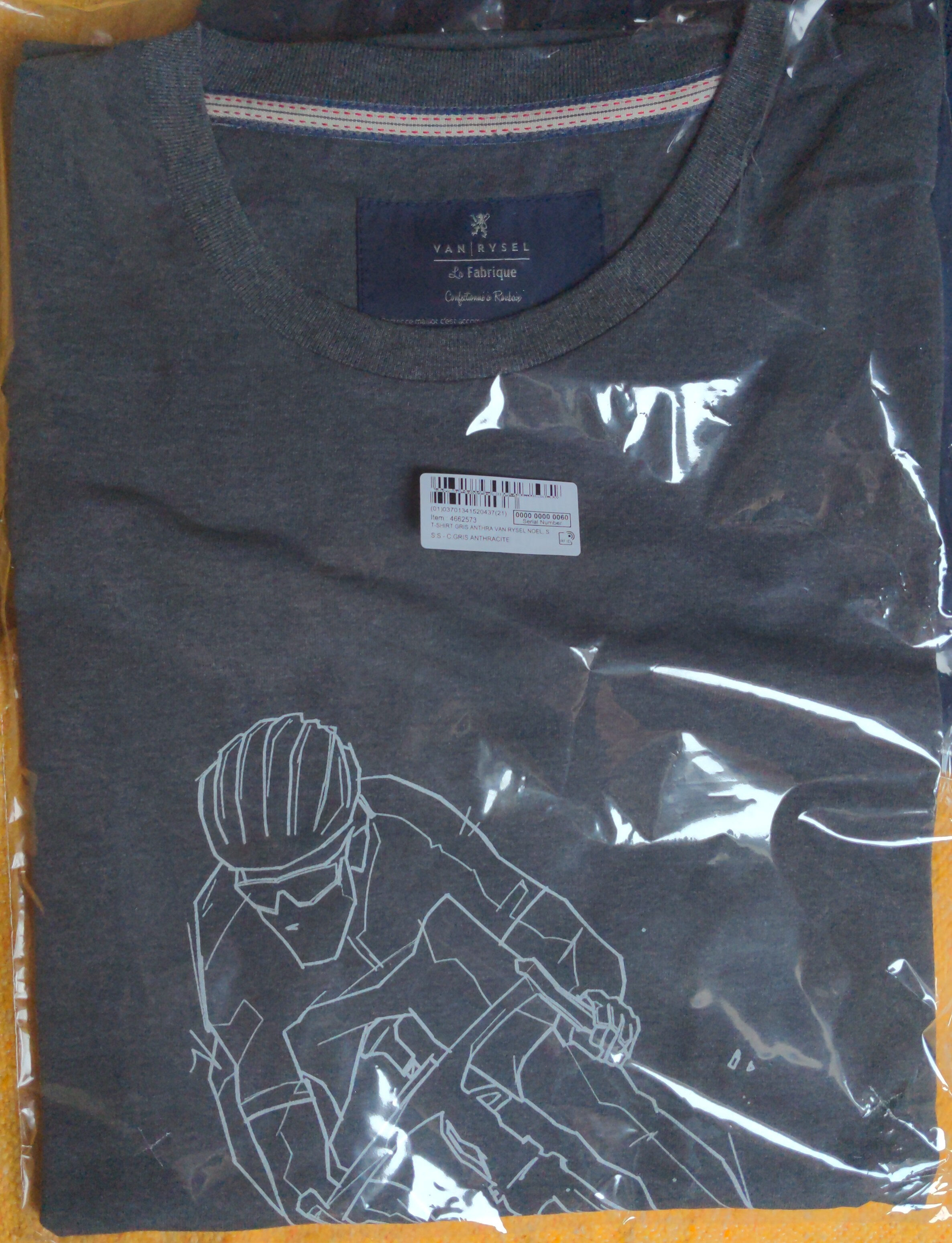 T-shirt gris anthracite - Produit - fr