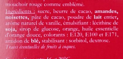 Mouchoirs de cholet - Ingredients - fr