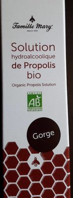 Solution hydro-alcoolique de propolis bio - Produit