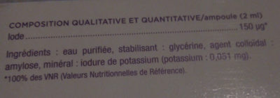 granions d'iode - Ingredients - fr