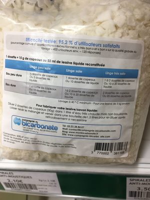 copeaux de savon de Marseille et bicarbonate - Produit