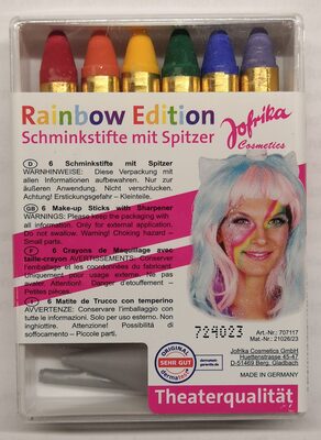 Schminkstifte mit Spitzer, Rainbow Edition - 1