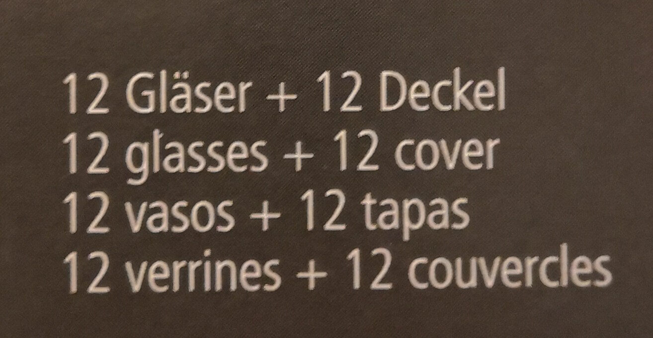 Weck-Gläser mit Deckel, 12er Set - Ingredients - de