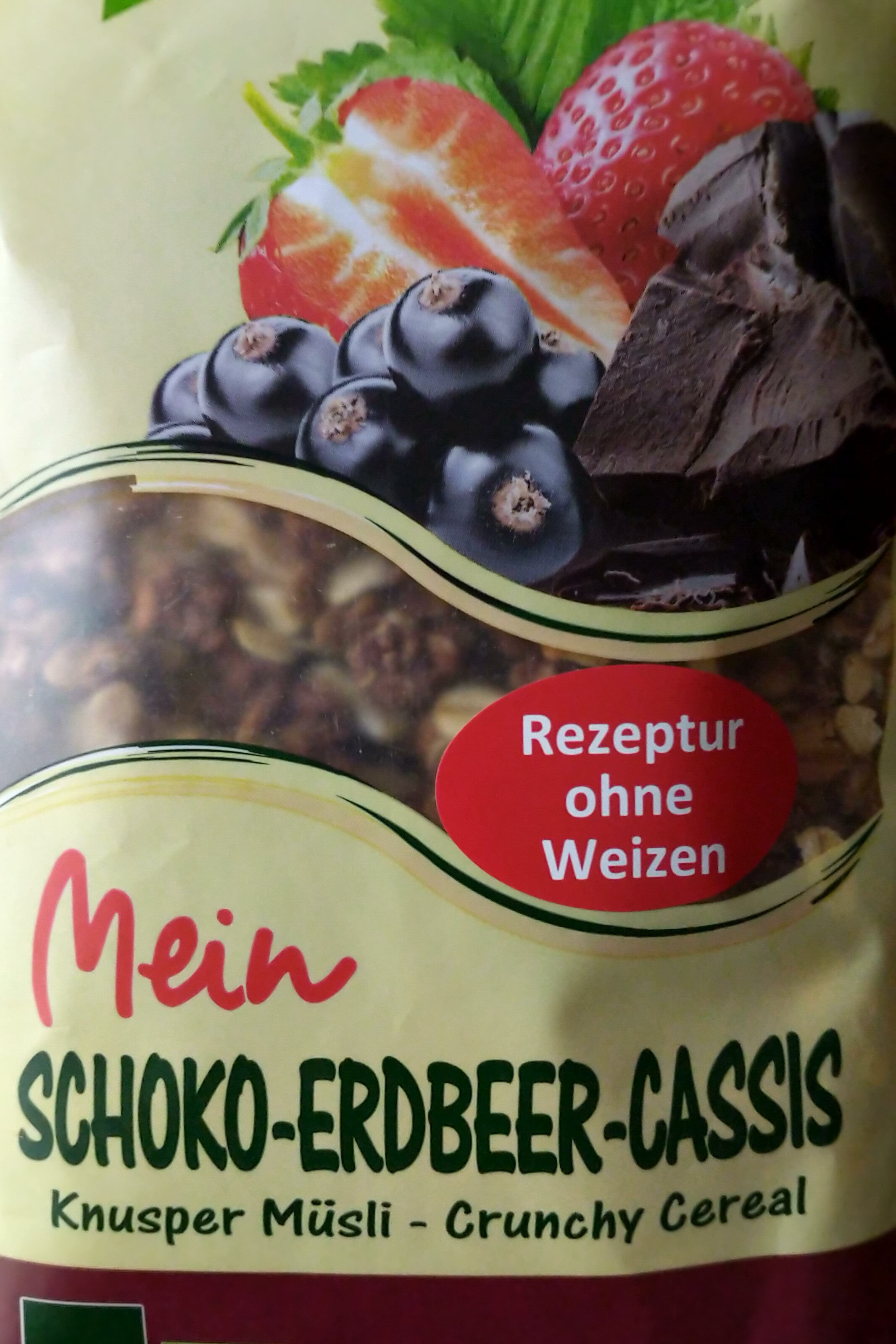 Schoko Erdbeer Cassis Knusper Muesli - Product - en