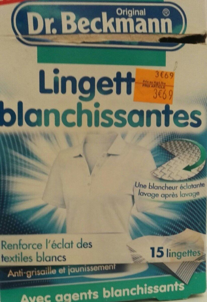 Lingettes blanchissantes - Product - fr