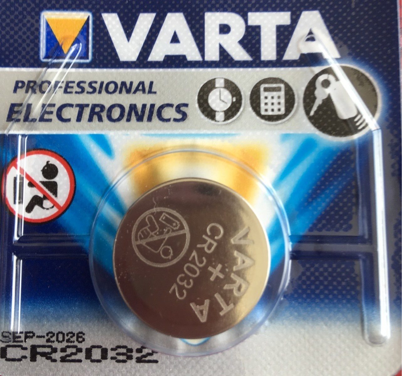 Varta Pile Bouton Lithium 'Professional Electronics',CR2032 - Produit - fr