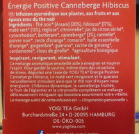 cranberry hibiscus - Ingredients - fr