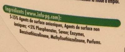 Sensitive - Ingredients - fr