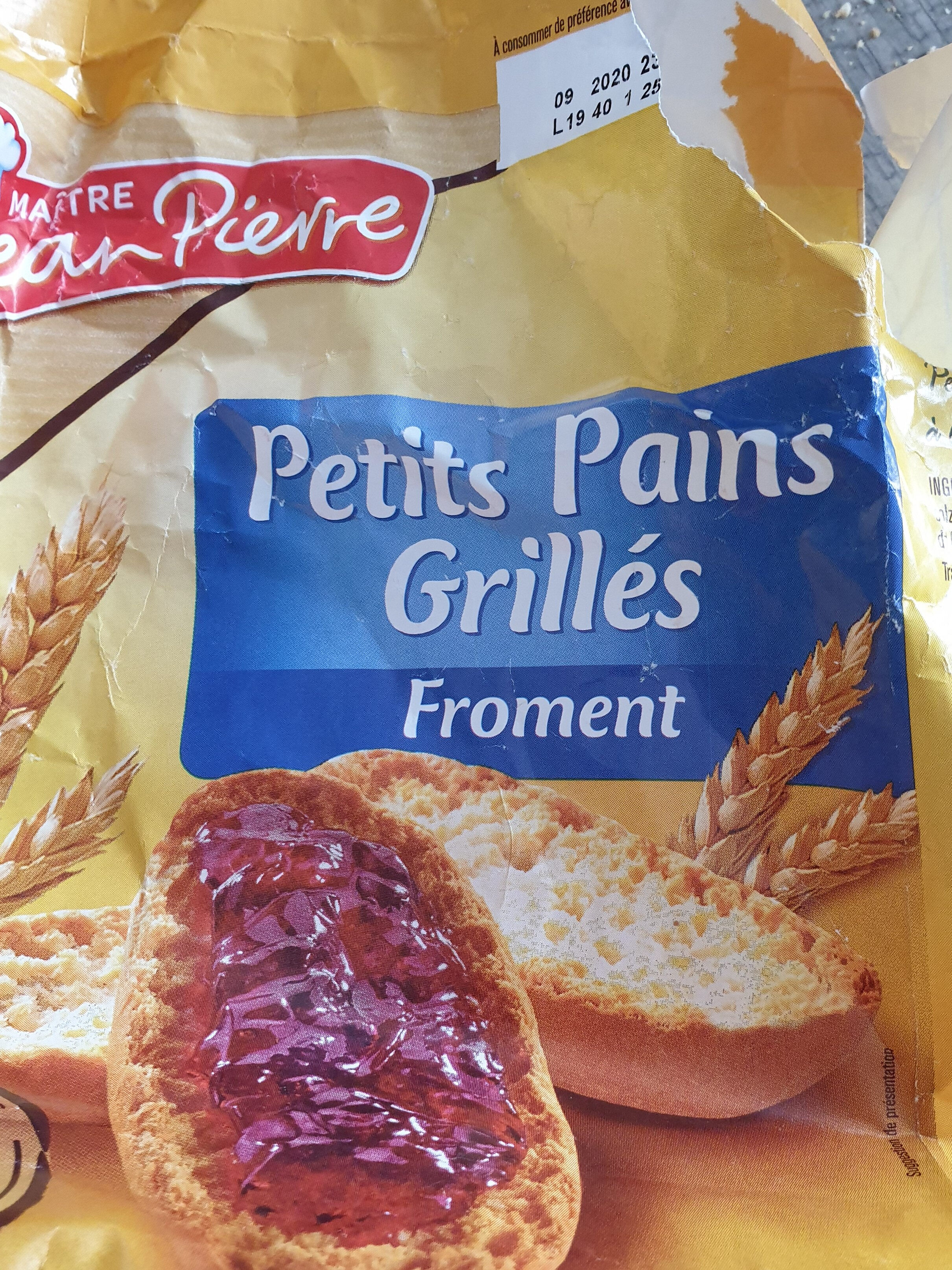 petits pains grillés  froment - Product - fr