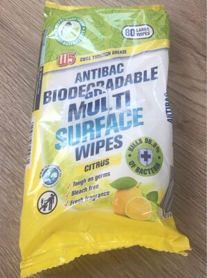 Antibac biodegradable multi surface wipes - Product