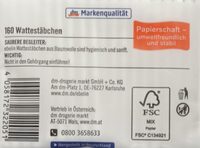 Wattestäbchen - Ingredients - de