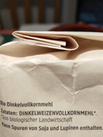 Dinkel Vollkornmehl - Ingredients - de