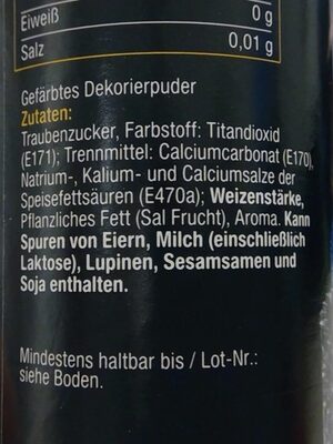 Glitzerschnee Silber - Ingredients - de