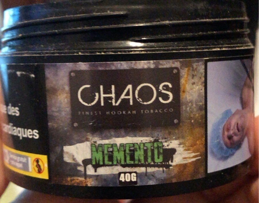 Tabac chicha chaos memento 40g - Produit - fr