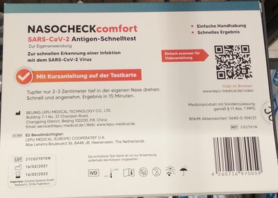 Nasocheck Comfort SARS-CoV-2 Antigen-Schnelltest - 1