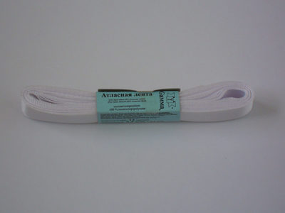 Атласная лента, ширина: 12 мм, цвет: №001 [AL-12 P] - Product - ru