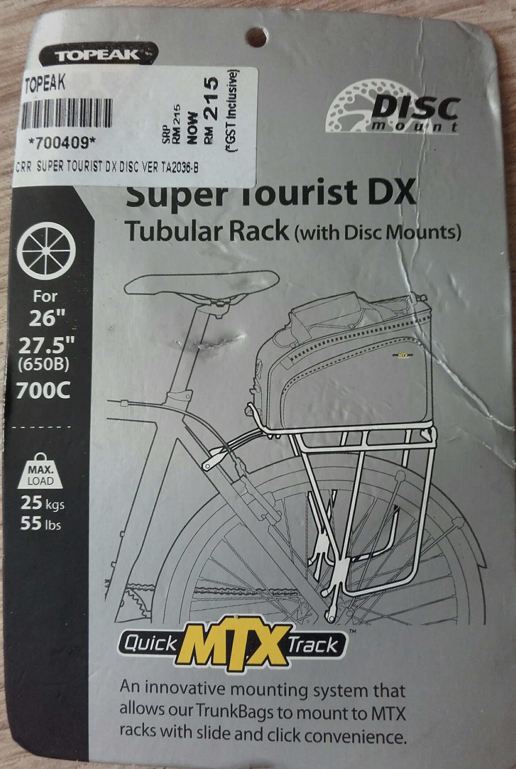 Super Tourist DX Tubular Rack (with Disc Mounts) - Produit - fr